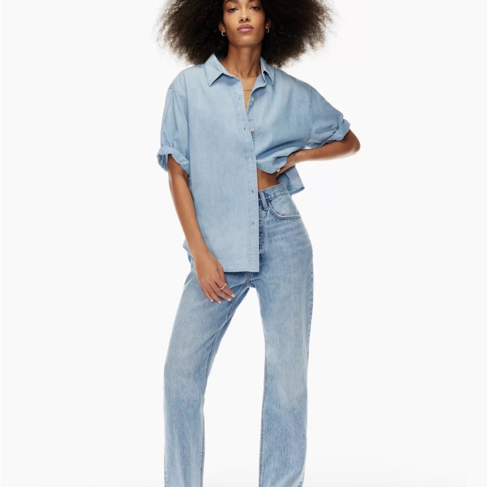 Aritzia Denim Forum Jane Shirt small